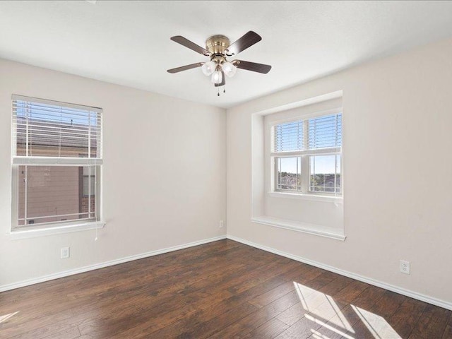 200 Karrie Dr, Kyle, TX 78640 - spare room with hardwood / wood-style floors and a ceiling fan