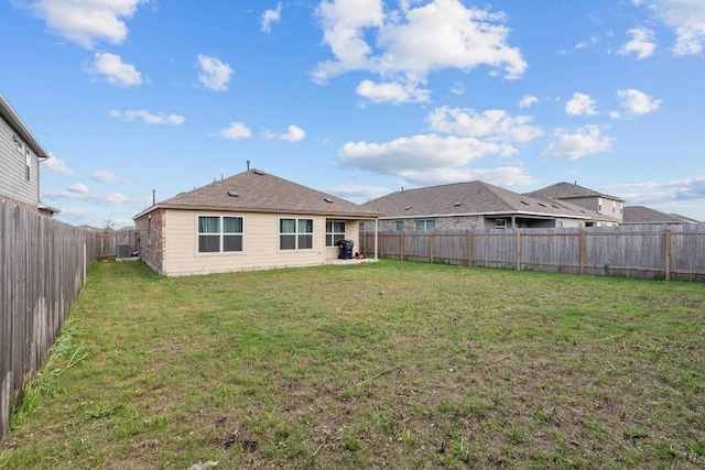 112 Montego St, Hutto, TX 78634 - rear view of property with a fenced backyard