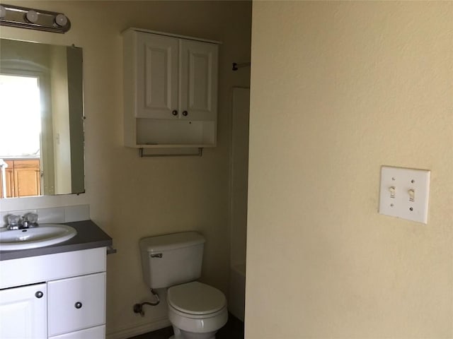 251 Zimmerman Ave A-B-C-D, Unit A-B-C-D, Bastrop, TX 78602 - full bathroom featuring vanity, toilet, a bathtub, and a shower