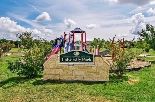 2306 Mccombs St, Georgetown, TX 78626 - community sign with a yard