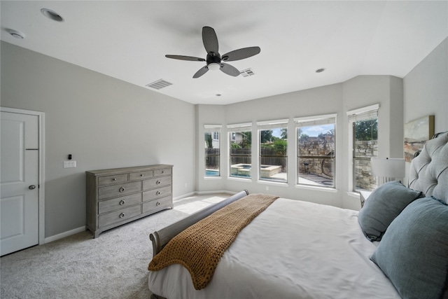 4121 Vinalopo Dr, Austin, TX 78738 - carpeted bedroom featuring baseboards and a ceiling fan
