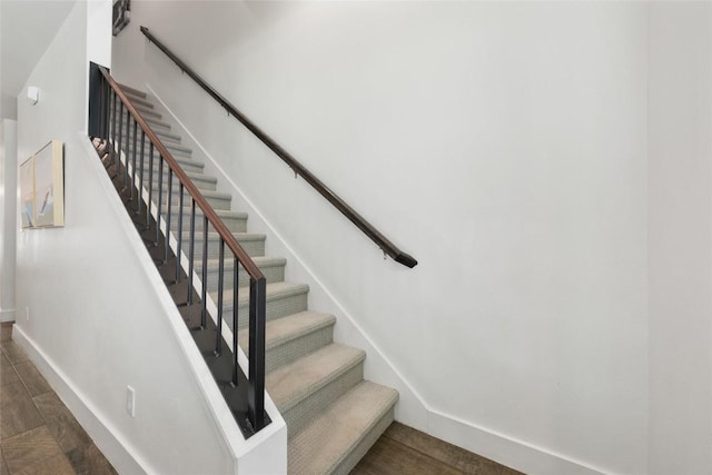 417 Wichita St, Meadowlakes, TX 78654 - stairs with baseboards