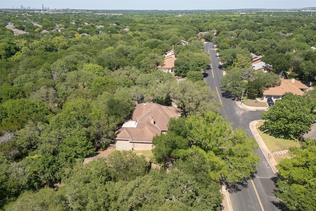 10242 Pinehurst Dr, Austin, TX 78747 - aerial view of property's location with a heavily wooded area