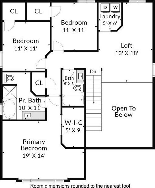 1610 Plume Grass Pl, Round Rock, TX 78665 - property floor plan
