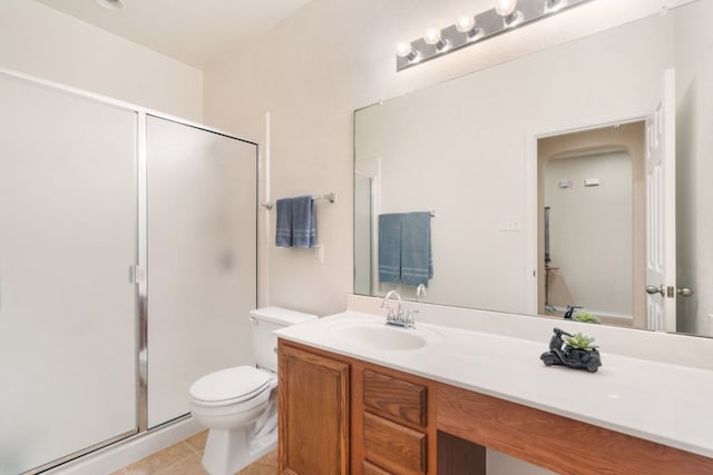 366 Matthews Ln, Kyle, TX 78640 - full bath featuring a stall shower, vanity, and tile patterned floors