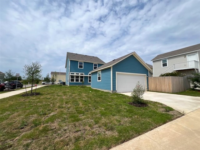 431 Ferrule Dr, Kyle, TX 78640 - view of front of house with concrete driveway and a garage