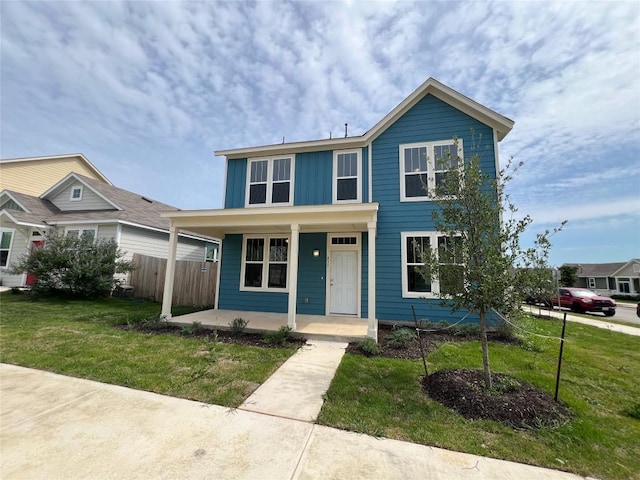 431 Ferrule Dr, Kyle, TX 78640 - traditional-style home featuring covered porch