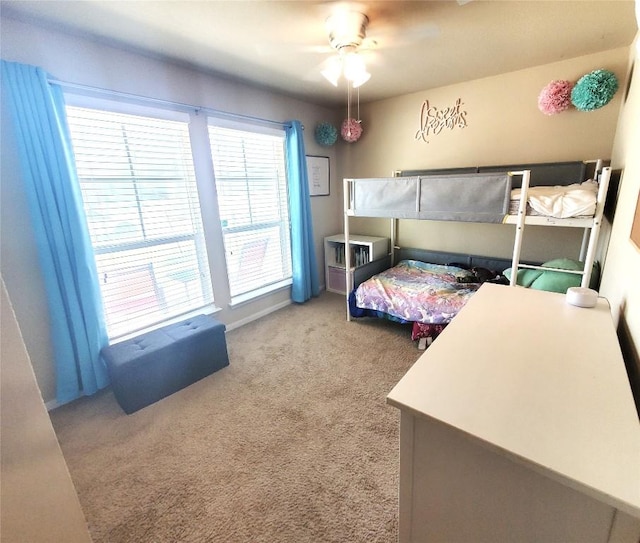 130 Navidad River Dr, Hutto, TX 78634 - bedroom featuring carpet flooring and a ceiling fan