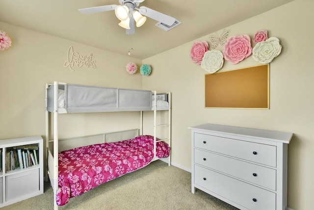 130 Navidad River Dr, Hutto, TX 78634 - bedroom featuring carpet floors and a ceiling fan