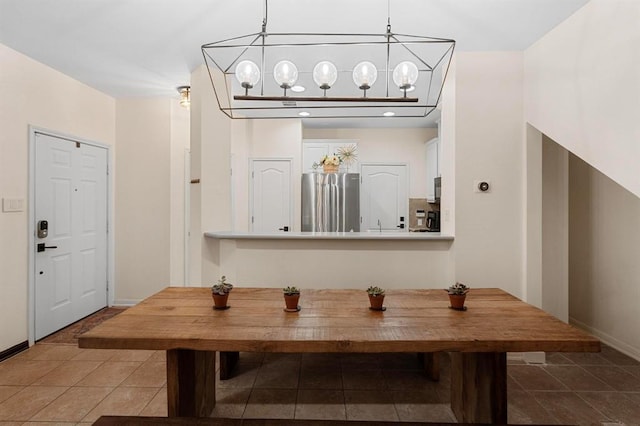 11000 Anderson Mill Rd Unit 84, Austin, TX 78750 - tiled dining space with baseboards