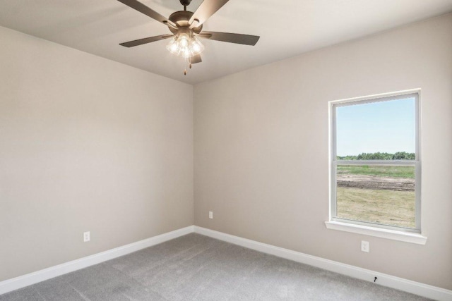 4007 Aerie St, Salado, TX 76571 - carpeted empty room featuring baseboards and ceiling fan
