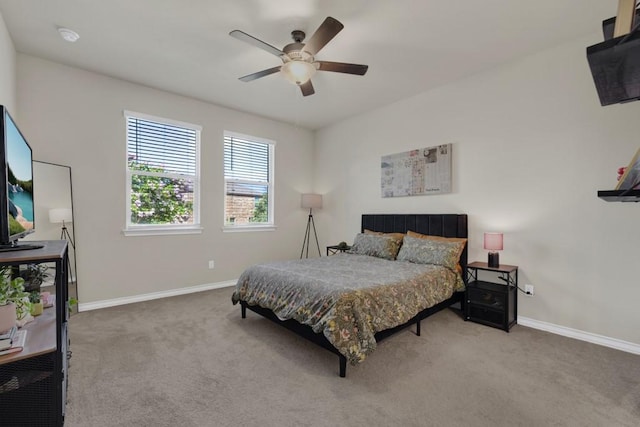 106 Mary Max Cv, San Marcos, TX 78666 - carpeted bedroom featuring baseboards and ceiling fan