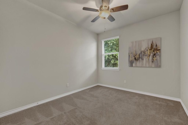 106 Mary Max Cv, San Marcos, TX 78666 - carpeted spare room with baseboards and ceiling fan