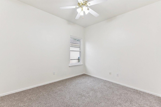 13213 Marie Ln, Manor, TX 78653 - empty room with carpet floors, ceiling fan, and baseboards
