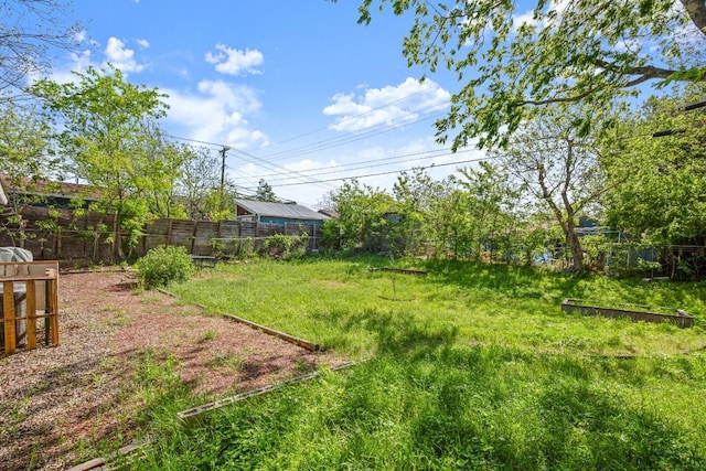 view of fenced backyard