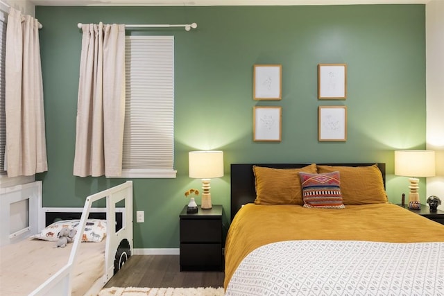 2500 Cedarview Dr, Austin, TX 78704 - bedroom with baseboards and wood finished floors
