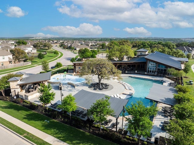 107 Orange Mimosa Ln, Leander, TX 78641 - view of swimming pool featuring a residential view