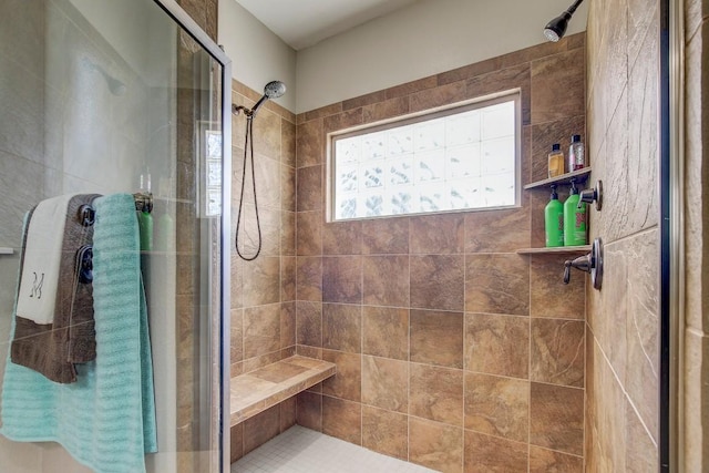 603 Watterson Rd Unit B, Bastrop, TX 78602 - bathroom with a stall shower