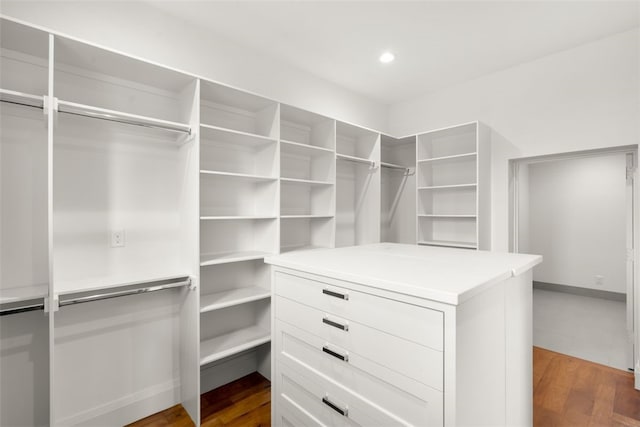 302 Bent Tree Ct, West Lake Hills, TX 78746 - spacious closet featuring dark wood-type flooring