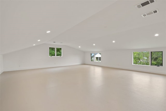 302 Bent Tree Ct, West Lake Hills, TX 78746 - additional living space featuring recessed lighting, vaulted ceiling, and baseboards