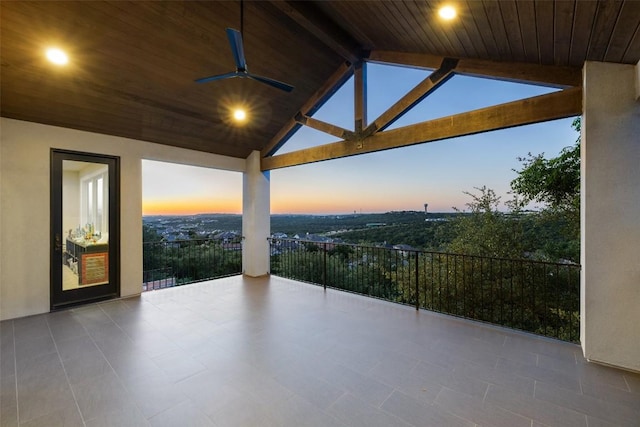 308 Duckhorn Pass, Austin, TX 78738 - view of patio / terrace featuring a ceiling fan