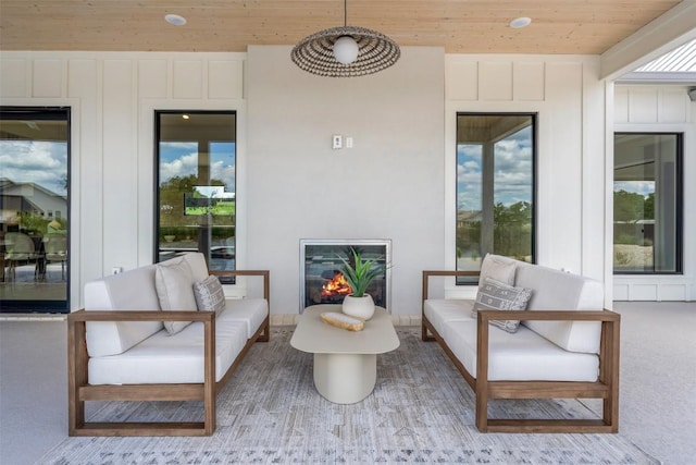 298 Glenview Cir, Belton, TX 76513 - view of patio / terrace featuring an outdoor living space with a fireplace