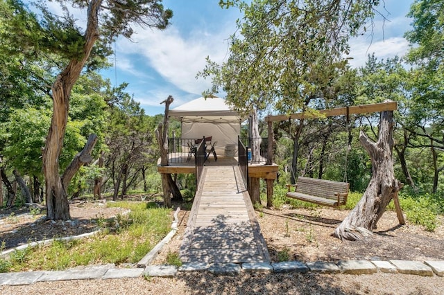9201 Silver Pine Cv, Austin, TX 78733 - view of property's community featuring a gazebo