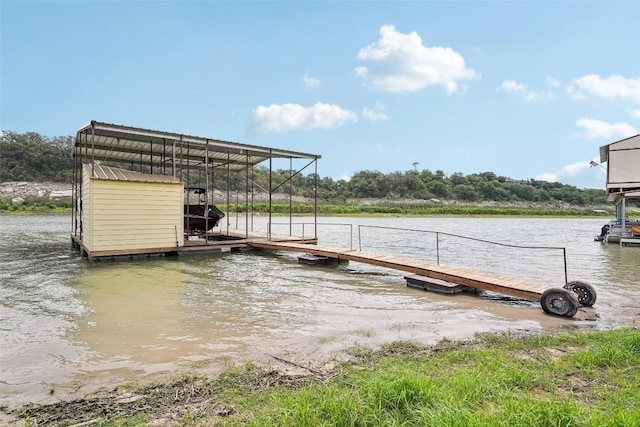 913 Lake Shore Dr, Spicewood, TX 78669 - dock area featuring a water view