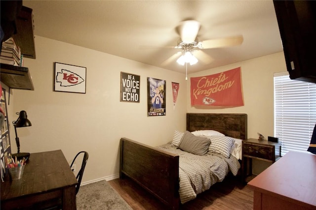 2502 Joseph Dr, Copperas Cove, TX 76522 - bedroom featuring baseboards and a ceiling fan