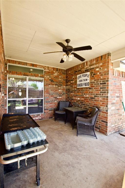 2502 Joseph Dr, Copperas Cove, TX 76522 - view of patio / terrace featuring a ceiling fan