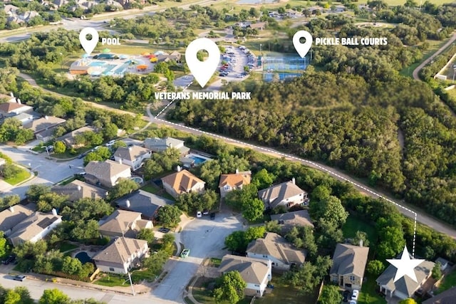 2518 Nightshade Dr, Cedar Park, TX 78613 - aerial overview of property's location featuring nearby suburban area