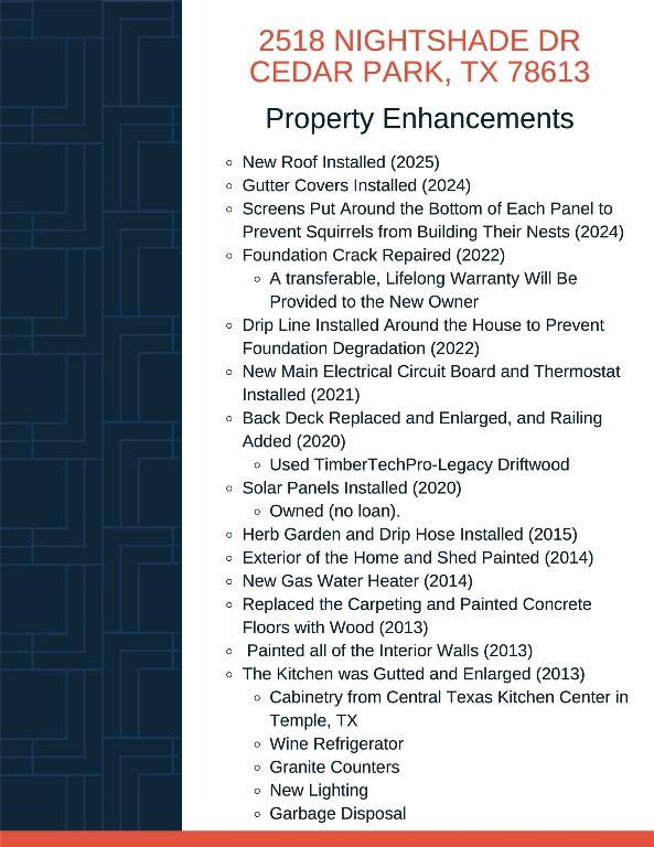 2518 Nightshade Dr, Cedar Park, TX 78613 - view of miscellaneous property collateral