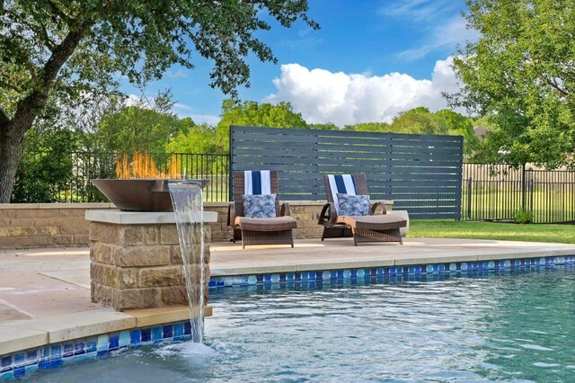 209 Ridge View Dr, Georgetown, TX 78628 - view of pool featuring fence and a patio