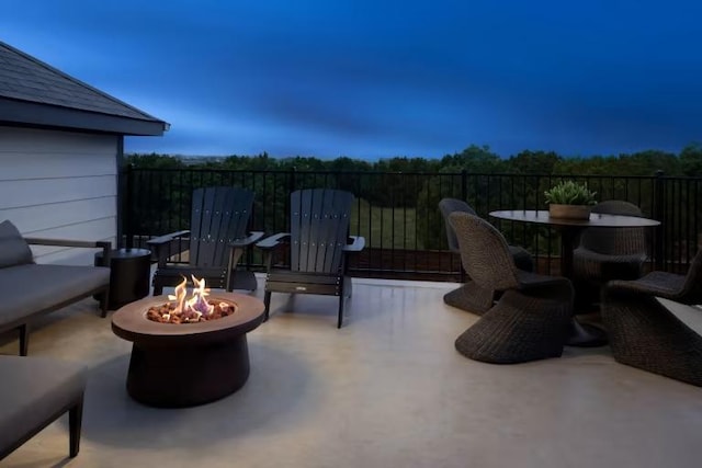 237 Regatta Trl, Leander, TX 78641 - view of patio / terrace featuring a fire pit