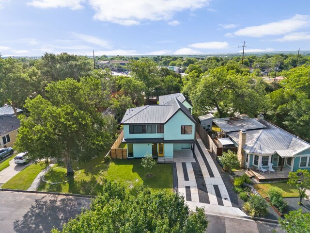 2903 Breeze Ter Unit 1, Austin, TX 78722 - aerial view of property and surrounding area featuring a tree filled landscape