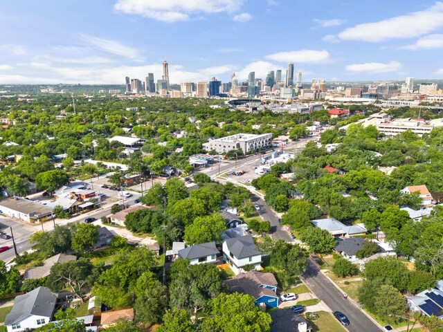 2903 Breeze Ter Unit 1, Austin, TX 78722 - aerial view of property and surrounding area with skyline