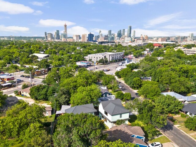 2903 Breeze Ter Unit 1, Austin, TX 78722 - bird's eye view of skyline and a tree filled landscape