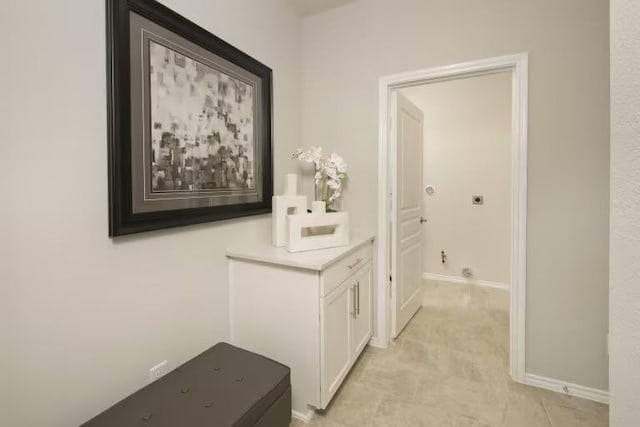 hall with baseboards