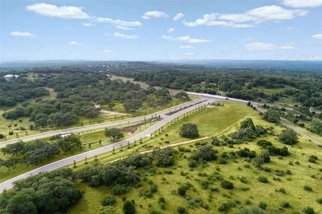 bird's eye view of a heavily wooded area