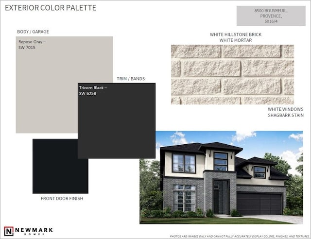 view of a document with a collage of images