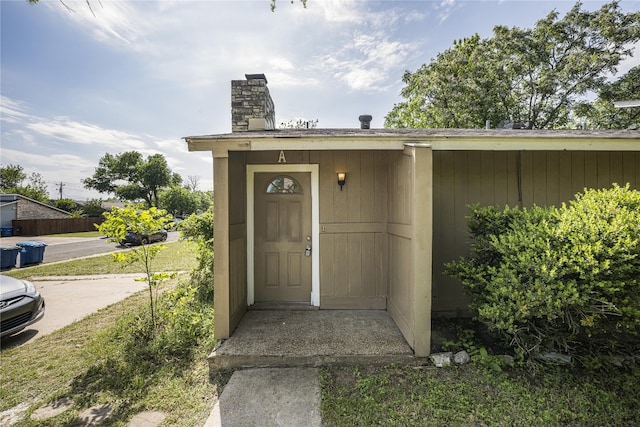 10400 Burmaster Ln Unit A, Austin, TX 78750 - entrance to property with a chimney