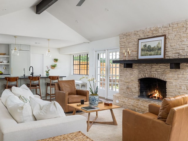 2300 Toulouse Dr, Austin, TX 78748 - living area with a fireplace