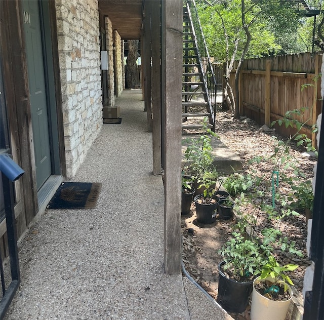 4701 Red River St Unit 104, Austin, TX 78751 - view of yard with stairway