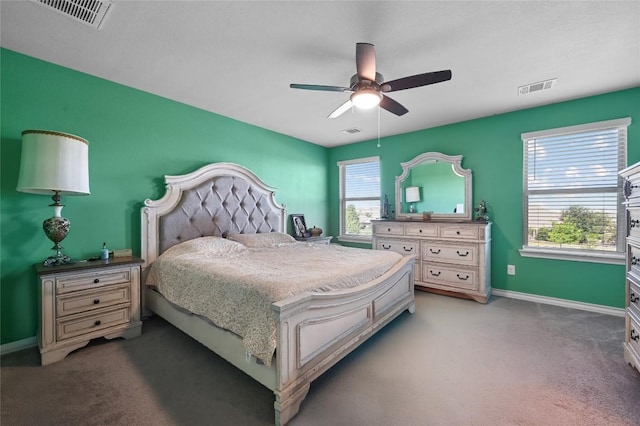 160 Thornless Cir, Buda, TX 78610 - carpeted bedroom featuring baseboards and ceiling fan