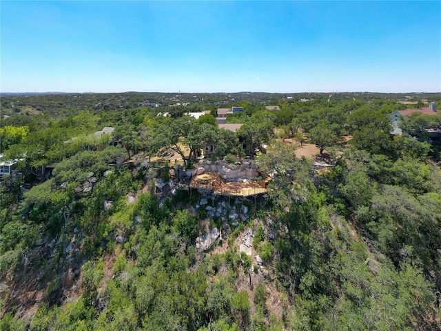 3005 Brass Buttons Trl, Austin, TX 78734 - aerial overview of property's location with a heavily wooded area