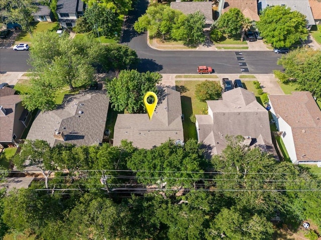 aerial view of residential area