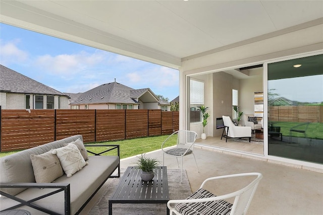 232 San Xavier St, Georgetown, TX 78633 - view of patio / terrace with an outdoor living space