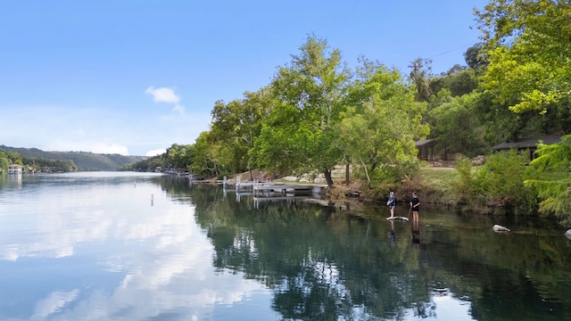 14406 Tucumcari Trl, Austin, TX 78734 - water view featuring a heavily wooded area