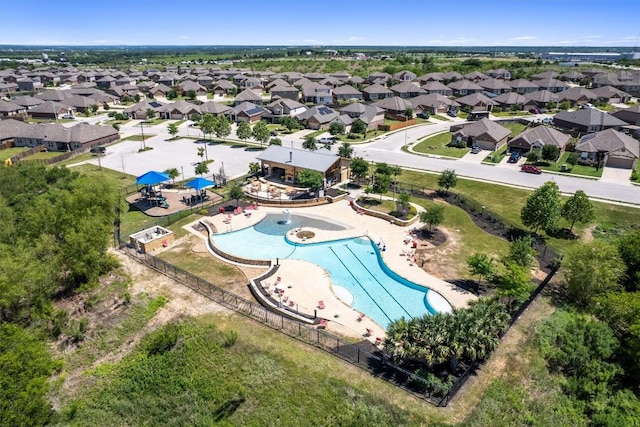 13921 Allan Shivers St, Manor, TX 78653 - aerial view of residential area featuring a pool