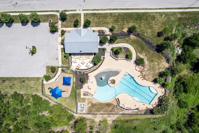 13921 Allan Shivers St, Manor, TX 78653 - drone / aerial view of a pool